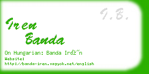 iren banda business card